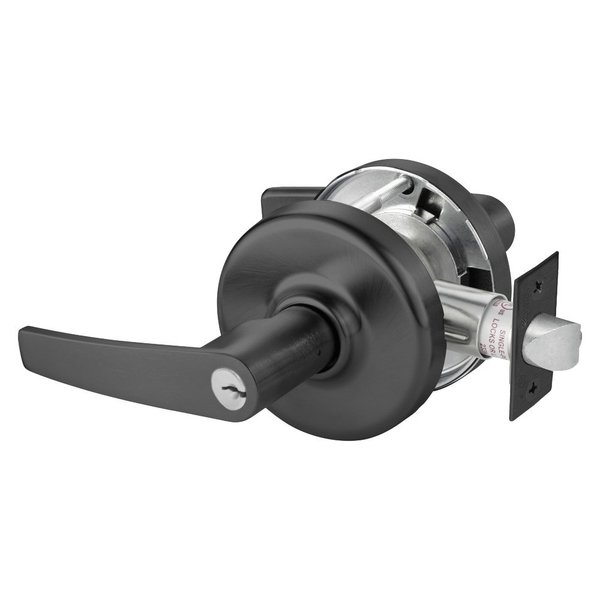 Corbin Russwin Grade 2 Entrance or Office Cylindrical Lock, Armstrong Lever, Conventional Cylinder, Black Suede Pow CL3851 AZD BSP